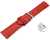 Quick release Watch strap red vegetable tanned leather lightly padded 12mm - 22mm