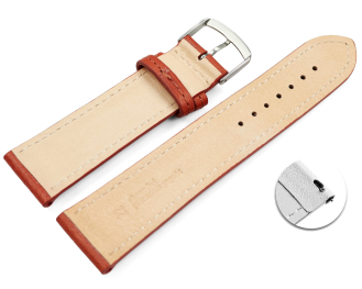 Quick release Watch strap Rust vegetable tanned leather...