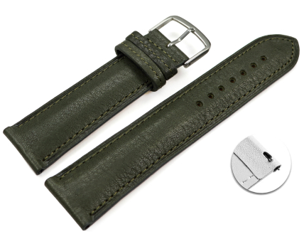 XS Quick release Watch strap Kahki vegetable tanned...