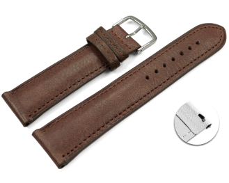 XL Quick release Watch strap brown vegetable tanned...