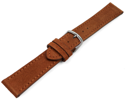 Watch strap Brandy rough suede 18mm 20mm