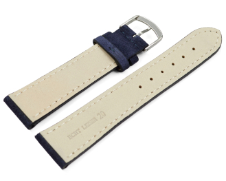 XL Watch strap Navy blue rough suede 18mm 20mm