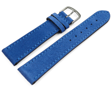 XL Watch strap Royal blue rough suede 18mm 20mm