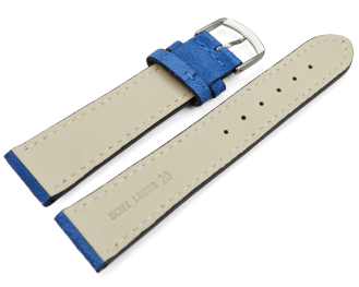 XL Watch strap Royal blue rough suede 18mm 20mm
