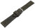 Watch strap dark gray rough suede 18mm Steel