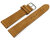 Watch strap light brown rough suede 18mm Steel