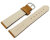 Watch strap light brown rough suede 18mm Steel