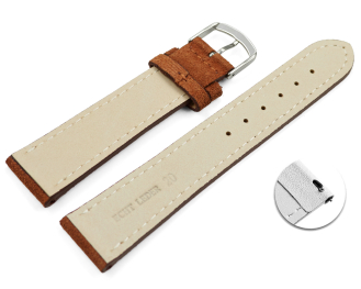 Quick release Watch strap Brandy rough suede 18mm 20mm