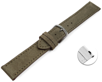 XS Quick release Watch strap Taupe rough suede 18mm 20mm