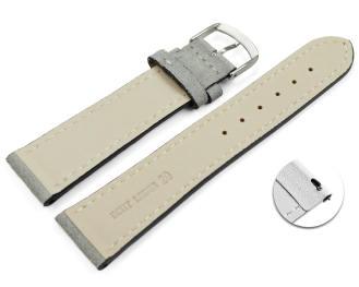 XS Quick release Watch strap light gray rough suede 18mm 20mm