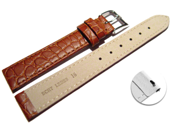 Quick release Watch strap genuine leather Safari brown 12mm 14mm 16mm 18mm 20mm 22mm