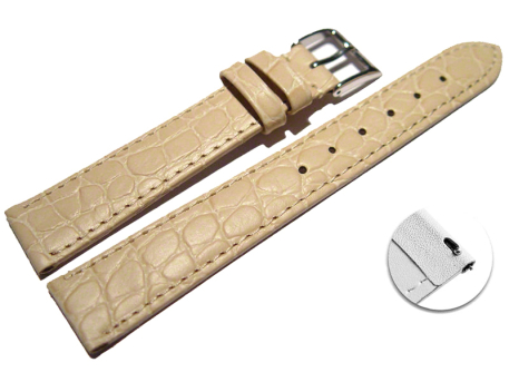 Quick release Watch strap genuine leather Safari sand...