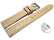Quick release Watch strap genuine leather Safari sand coloured 12mm 14mm 16mm 18mm 20mm 22mm