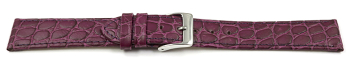 Quick release Watch strap genuine leather Safari eggplant 12mm 14mm 16mm 18mm 20mm 22mm