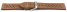 XL Quick Release Breathable Perforated Light Brown Leather Watch Strap 18mm 20mm 22mm 24mm