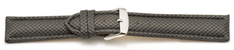 Quick release Watch band padded HighTech material textile look light gray 18mm 20mm 22mm 24mm