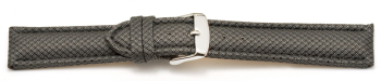 Quick release Watch band padded HighTech material textile look light gray 18mm 20mm 22mm 24mm