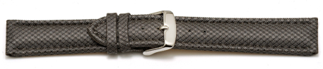 Quick release Watch band padded HighTech material textile look dark gray 18mm 20mm 22mm 24mm