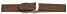 Quick release Watch band HighTech textile look brown orange and white stitching 20mm 22mm 24mm 26mm