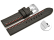 Quick release Watch band HighTech textile look grey - red and white stitching 20mm 22mm 24mm 26mm