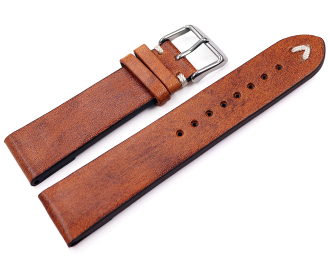 Watch strap genuine leather for fixed pins with Clip...