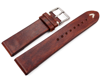 Watch strap genuine leather for fixed pins with Clip...