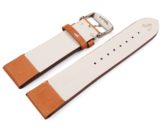 Watch strap genuine leather for fixed pins with Clip...