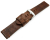 Vintage style watch strap dark brown 20mm 22mm 24mm