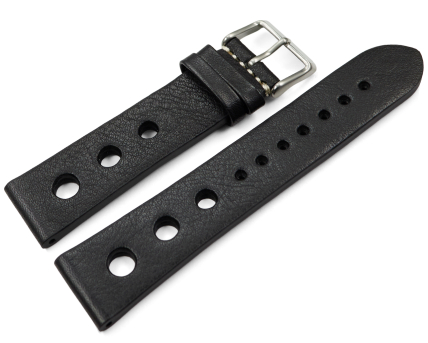 Watch strap perforated Berlin Genuine leather Soft...