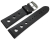 Watch strap perforated Berlin Genuine leather Soft Vintage black 18mm 20mm 22mm