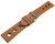 Watch strap perforated Berlin Genuine leather Soft Vintage light brown 18mm 20mm 22mm