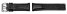 Genuine Festina Replacement Black Leather Watch Strap F16363, white seams