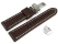 Brown Leather Quick Release Watch Strap Folding Clasp Miami without padding 20mm 22mm 24mm