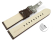 Dark Brown Leather Quick Release Watch Strap Folding Clasp Miami without padding 20mm 22mm 24mm