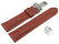 Quick Release Watch Strap deployment clasp strong padded Deer Leather brown Soft and very flexible 18mm 20mm 22mm 24mm