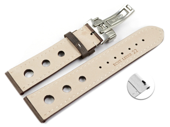 Quick Release Watch Strap Folding Clasp Genuine leather...