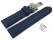 Quick Release Watch Strap padded HighTech textile look blue Folding Clasp 18mm 20mm 22mm 24mm