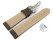 Quick Release Watch Strap padded HighTech textile look brown Folding Clasp 18mm 20mm 22mm 24mm