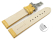 Quick Release Watch Strap Deployment Clasp Genuine leather Croco print yellow 18mm 20mm 22mm 24mm