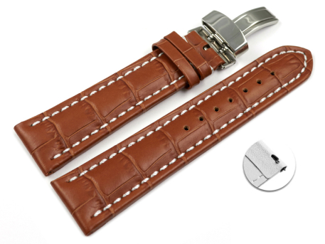 XL Quick Release Watch Strap Deployment Clasp leather...