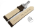 XL Quick Release Watch Strap Deployment Genuine leather smooth dark brown 18mm 20mm 22mm 24mm