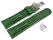 Quick Release Watch Strap Deployment Genuine leather Teju print green 18mm 20mm 22mm 24mm