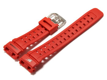 Genuine Casio Replacement Red Resin Watch strap for G-9000TLC-4