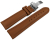 Watch strap deployment padded leather Smooth light brown 18mm 20mm 22mm 24mm