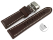 BrownLeather Watch Strap Quick Release Butterfly Clasp Miami without padding 20mm 22mm 24mm 26mm