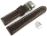 Dark BrownLeather Watch Strap Quick Release Butterfly Clasp Miami without padding 20mm 22mm 24mm 26mm