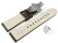Dark BrownLeather Watch Strap Quick Release Butterfly Clasp Miami without padding 20mm 22mm 24mm 26mm