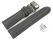 Quick Release Watch strap padded HighTech textile look light grey Butterfly Clasp 18mm 20mm 22mm 24mm