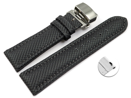 Quick Release Watch strap padded HighTech textile look...