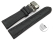 Quick Release Watch strap padded HighTech textile look dark grey Butterfly Clasp 18mm 20mm 22mm 24mm